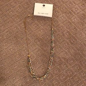 CHRISTMAS GIFT !! NWT Loft multicolored adjustable necklace